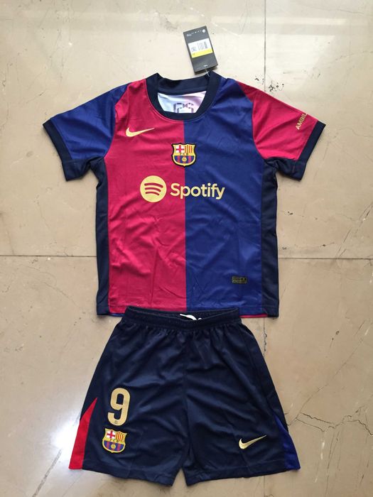 Koszulka Barcelona - Komplet dziecięcy-Lewandowski-domowa-R.28