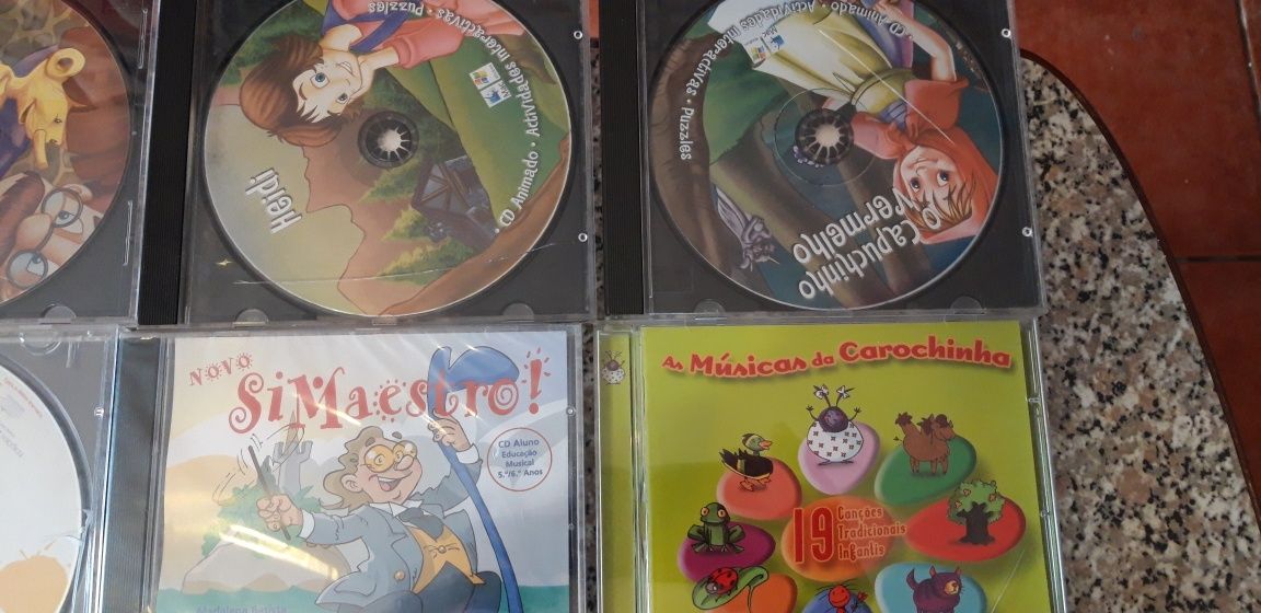 Conjunto de 14 Cds Diversos Infantil/Juvenil