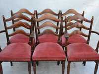 krzesła stylowe zestaw 6szt. -4 krzesła + 2 fotele