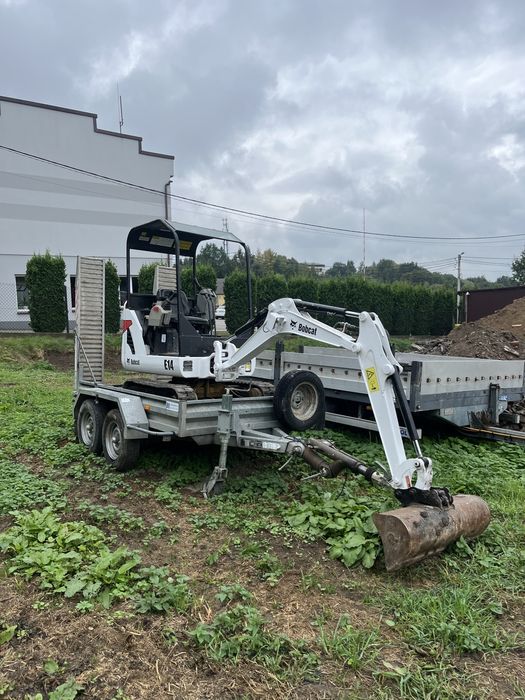 Minikoparka Bobcat e 14 komplet 2014 3 łyżki mlot niski przebieg