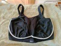 Biustonosz sportowy czarny duży Shok Absorber 90G 40G