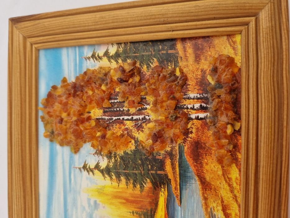 Картина с янтарём ссср