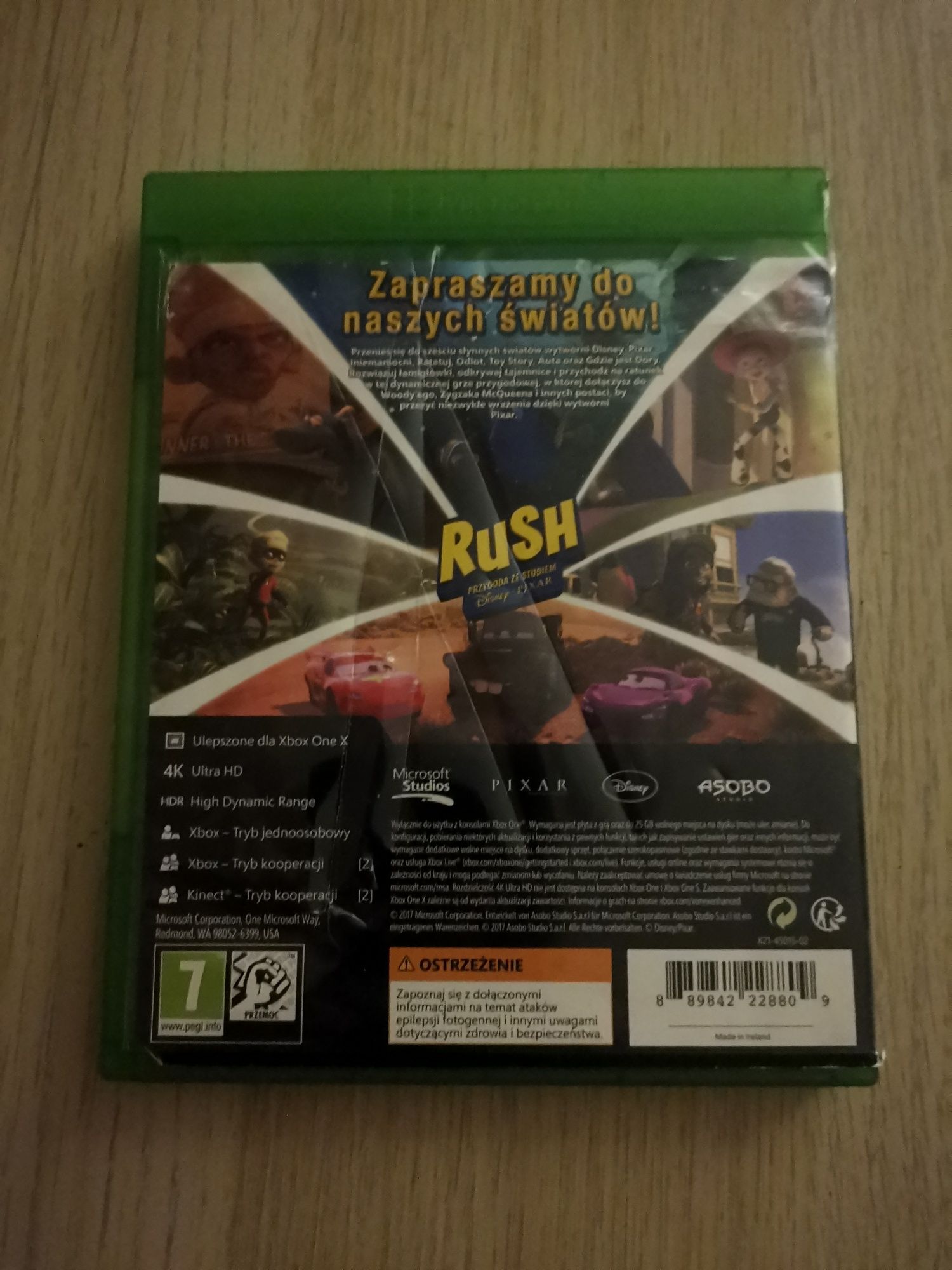 Rush przygoda ze studiem Disney pixar Xbox One S X Series