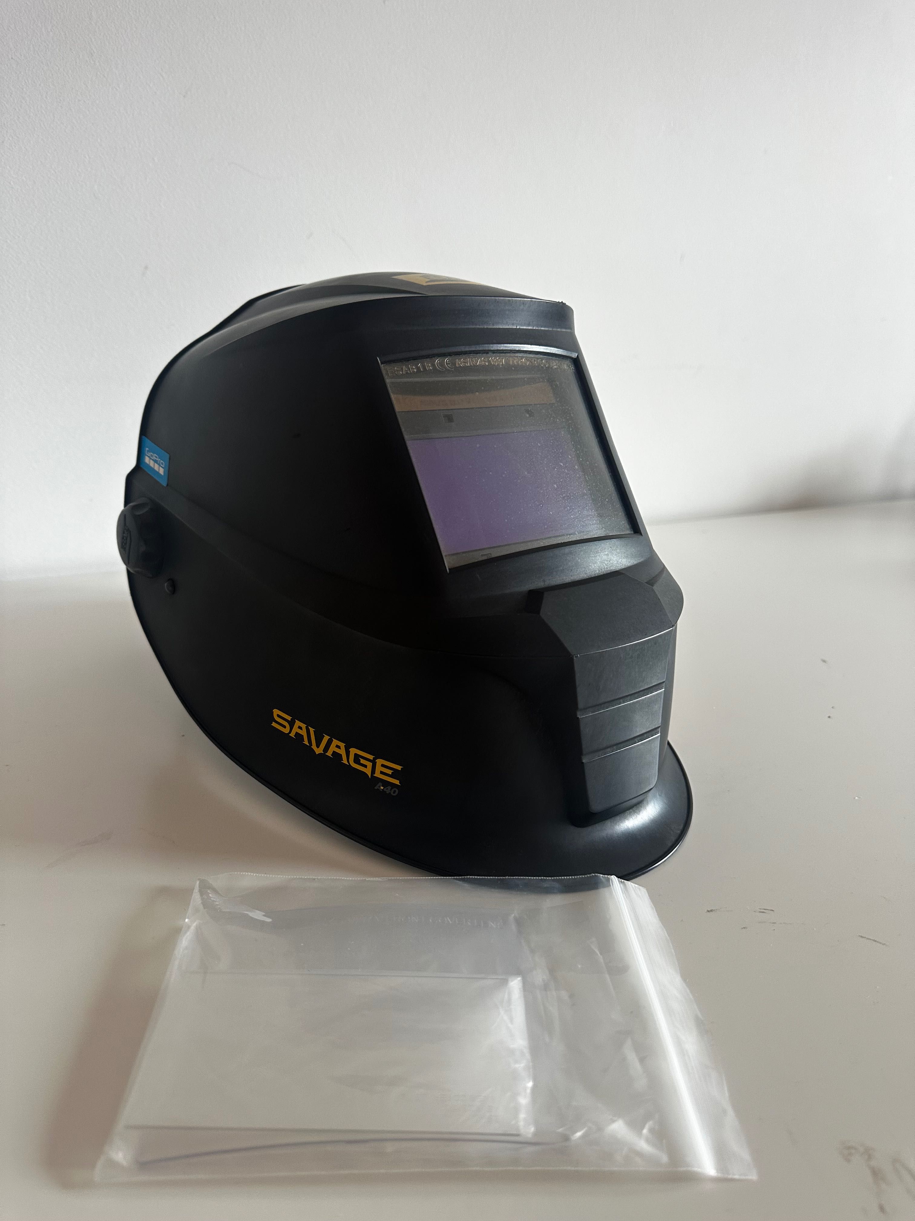 Máscara de Soldadura Eletrônica SAVAGE A40 Preta