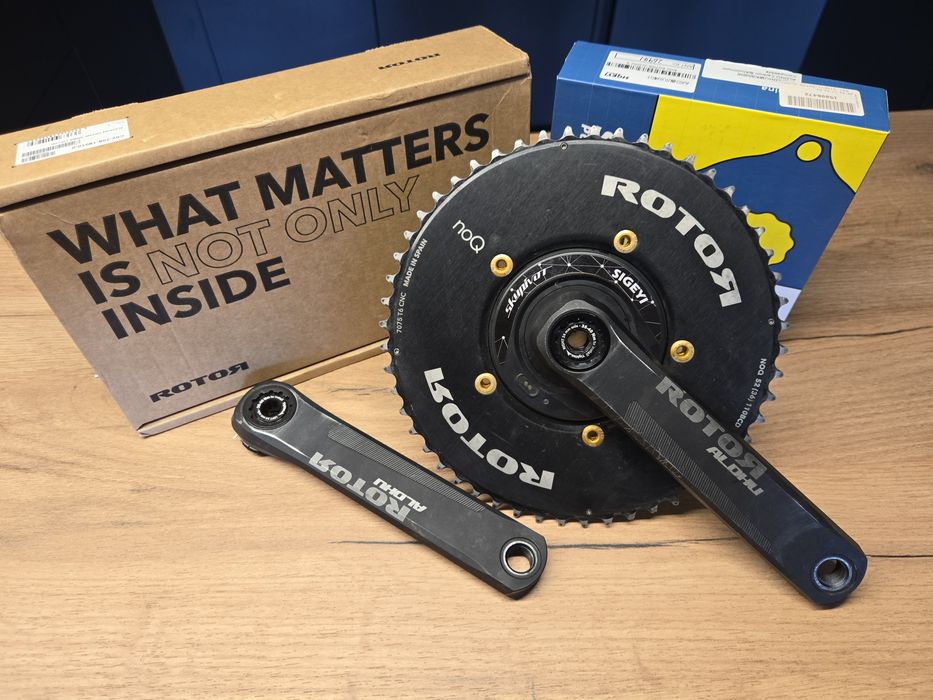 Korby Rotor Aldhu 170mm 52/36 24mm + pomiar mocy Sigeyi AXO