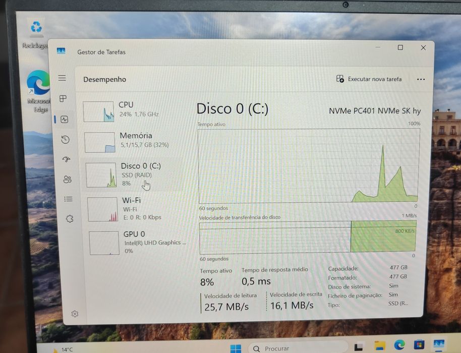Portátil DELL XPS P82G 13" i7 8th 16GB RAM 512GB SSD M2 NVME