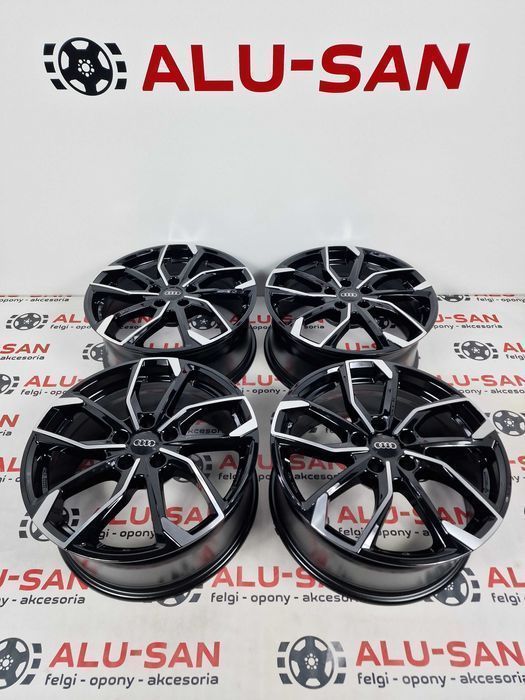 NOWE oryginalne alufelgi AUDI 18" 5x112 A4 A5 A6 A7 A8 Q5 Q7 Czarny