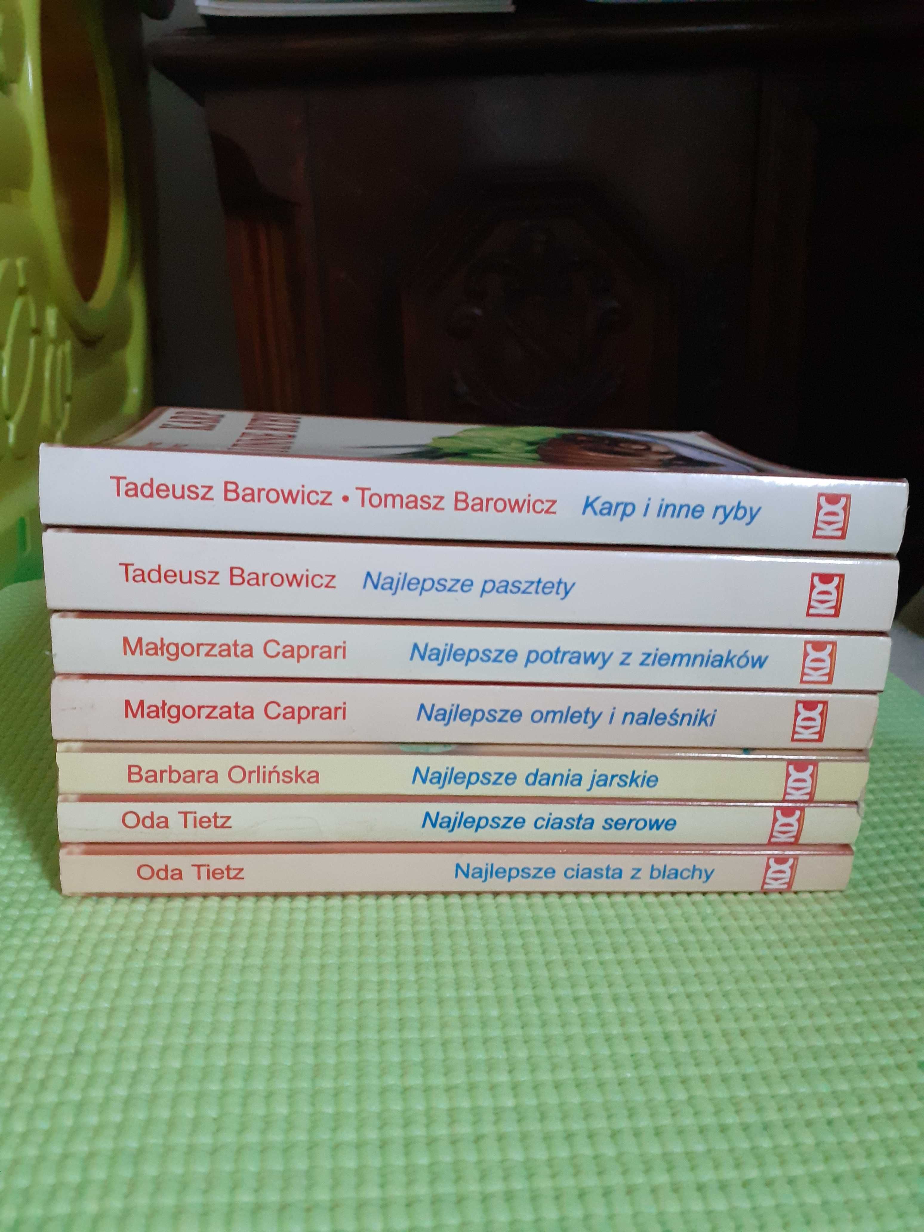 7 książek Barowicz, Caprari, Orlińska, Tietz - książki kulinarne