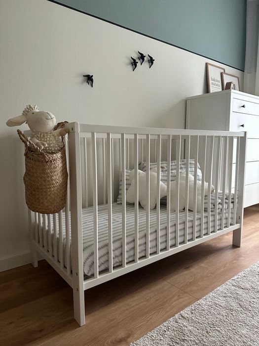 Berço, branco, 60x120 cm, GULLIVER