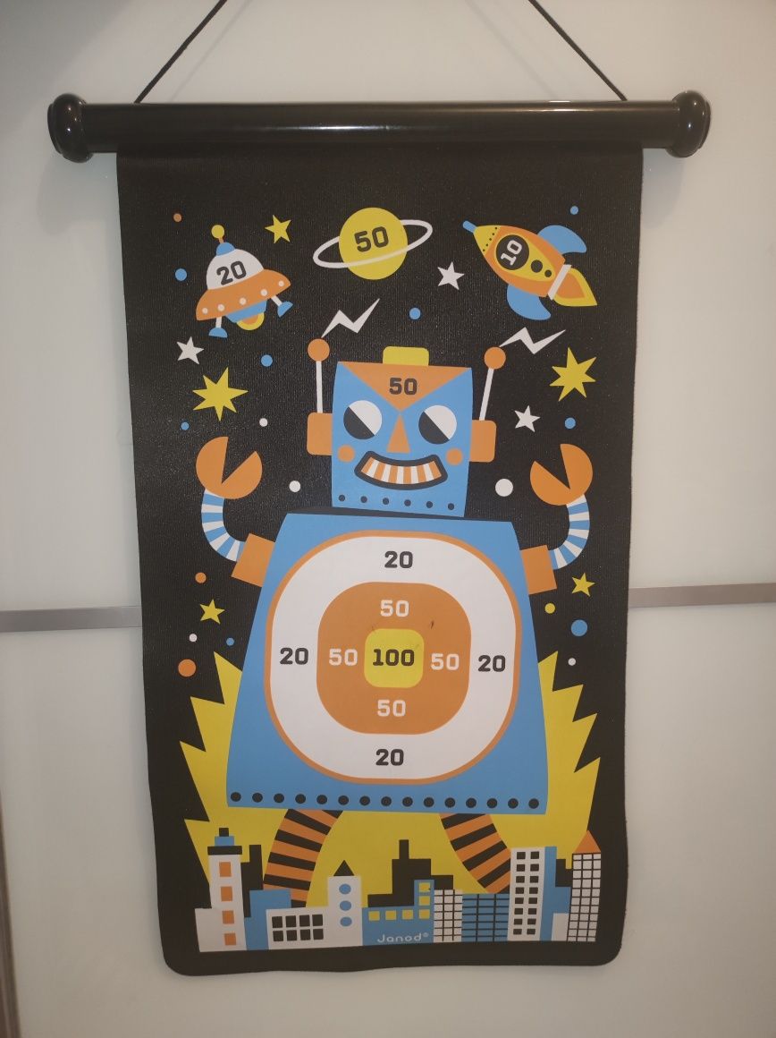 JANOD rzutki magnetyczne gra Dart Roboty + pudełko
