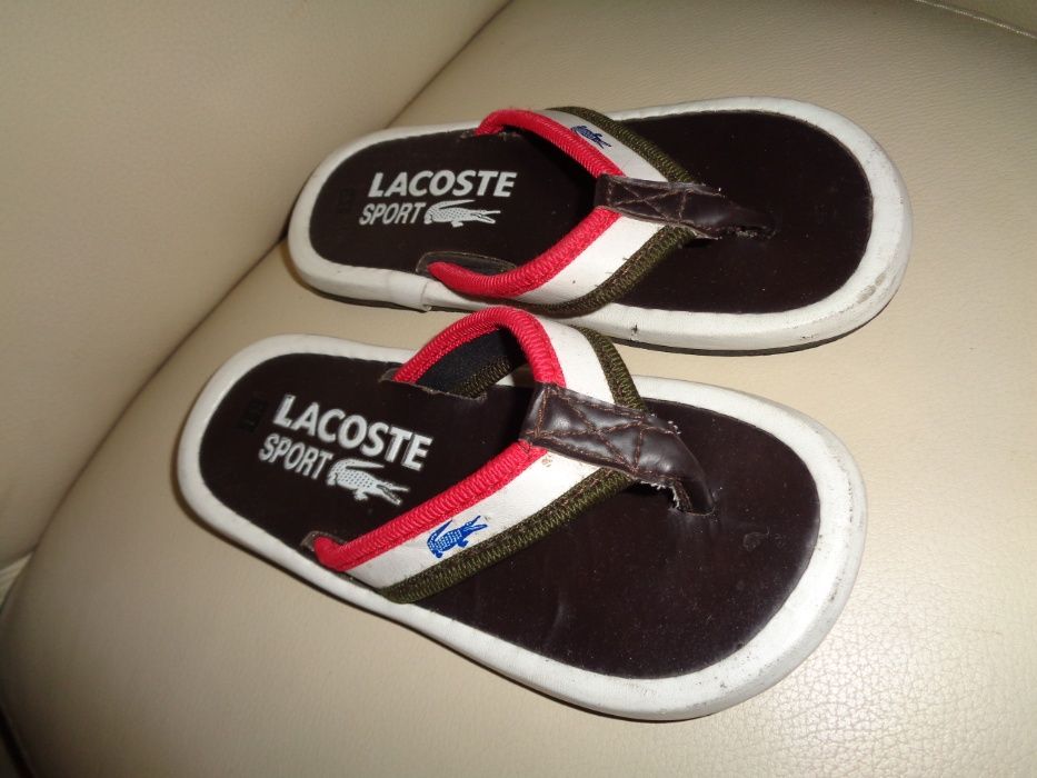 + LACOSTE Sport oryginalne modne chłopięce klapki japonki r. 31