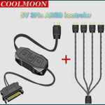 Kontroler aRGB 3 pin + rozdzielacz 1 na 4 - dwa kolory