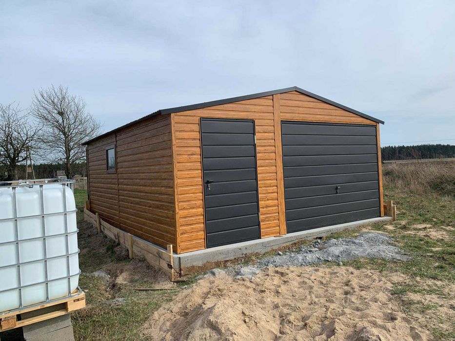 Garaże blaszane drewnopodobne lub w kolorze, producent niskie ceny