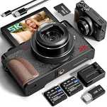 64MP Digital Camera for Photography, 5K