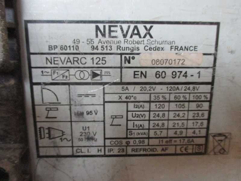 Spawarka Nevax Nevarc 125 120A