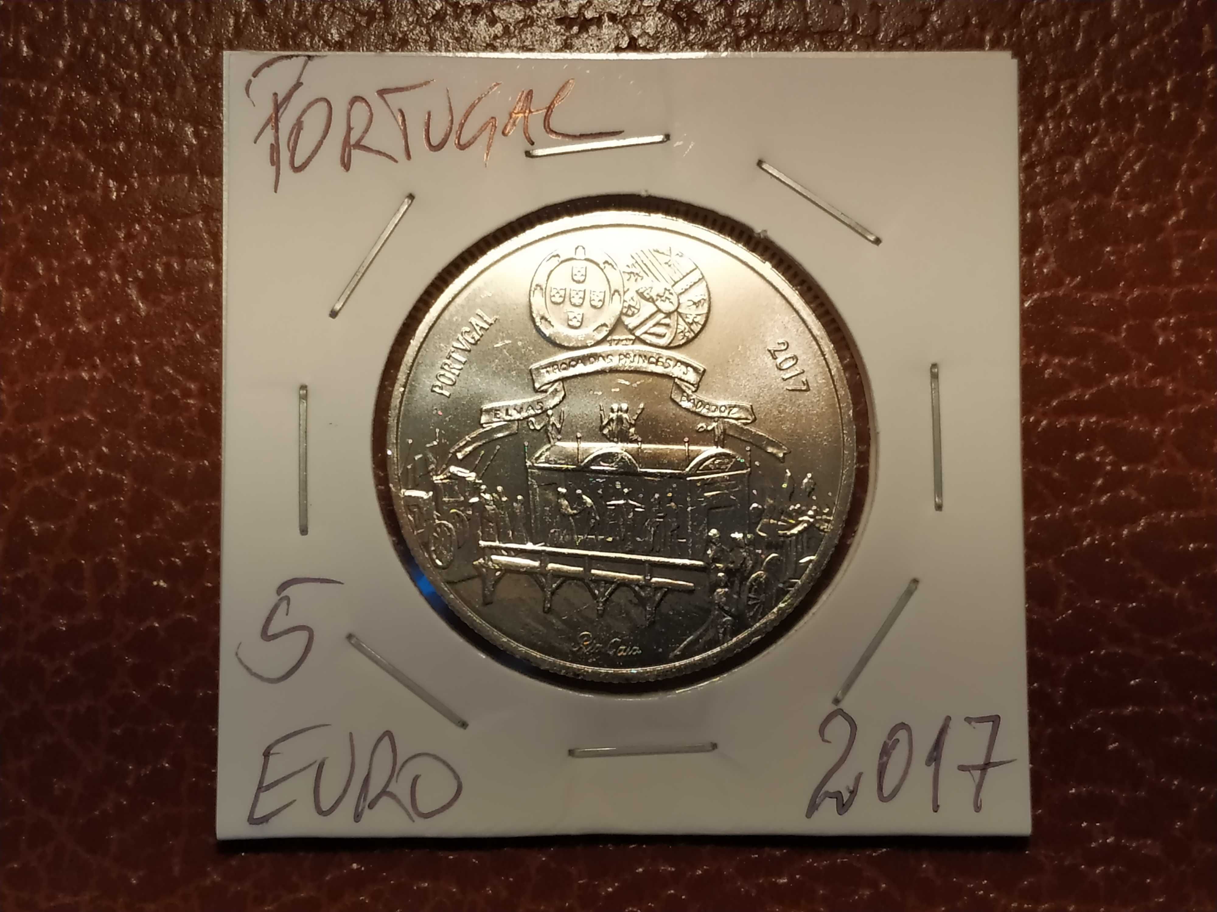 Portugal moeda de 5 euro de 2017 Maria Bárbara Bragança (cada)