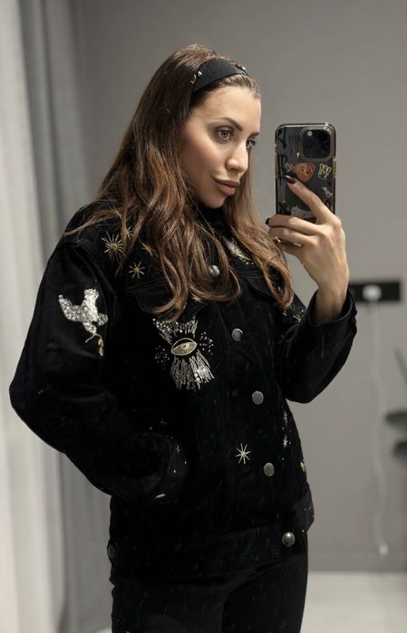 Куртка H&M Склад: тканина вельвет чорний