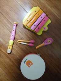 Zestaw drewnianych instrumentów dla dzieci BoiKido