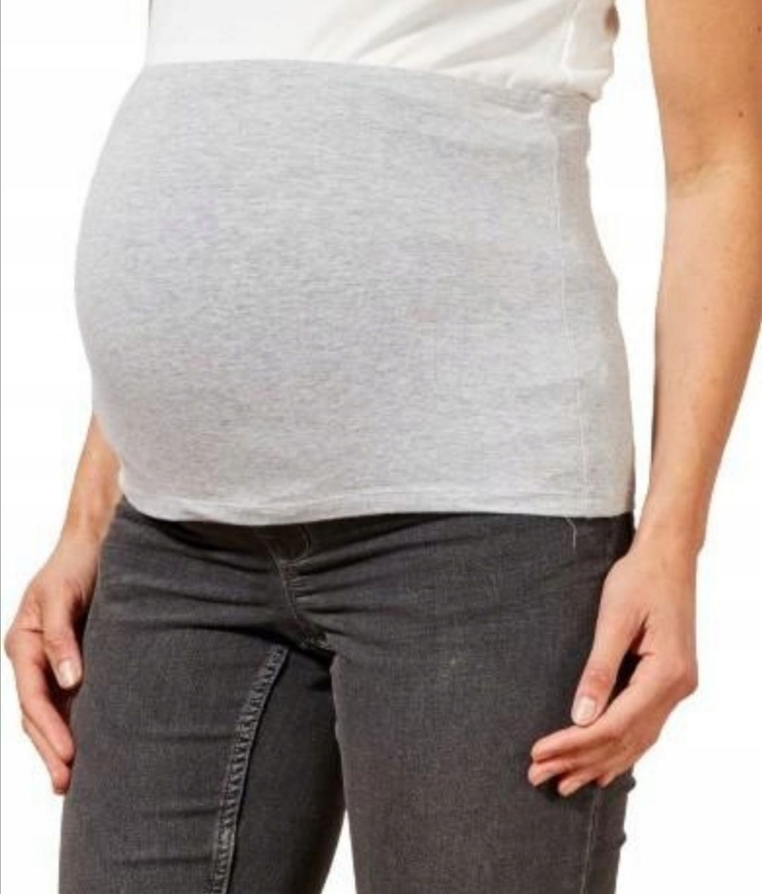 NOWY Pas ciążowy S/M brązowy czekoladowy przedłużenie bluzki spodni