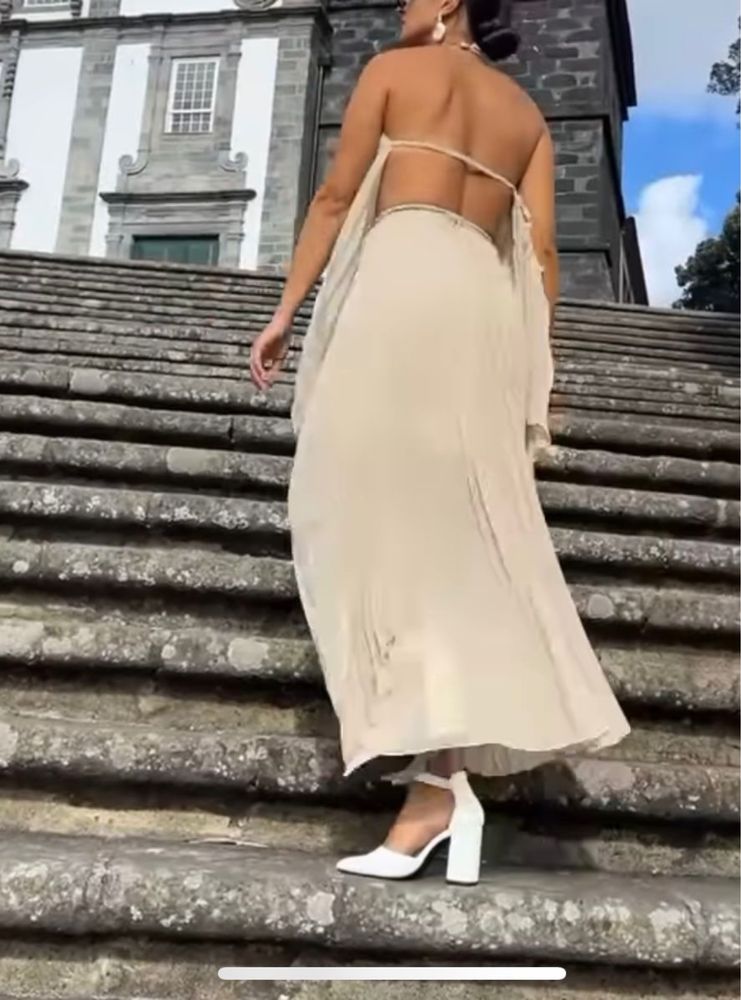 Conjunto 2 peças saia + top estilo cerimónia tam M novo com etiqueta