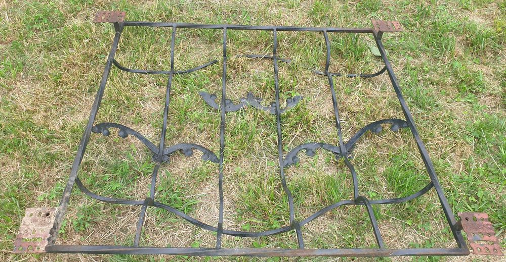 Krata ozdobna stalowa metalowa kuta okienna 201x100