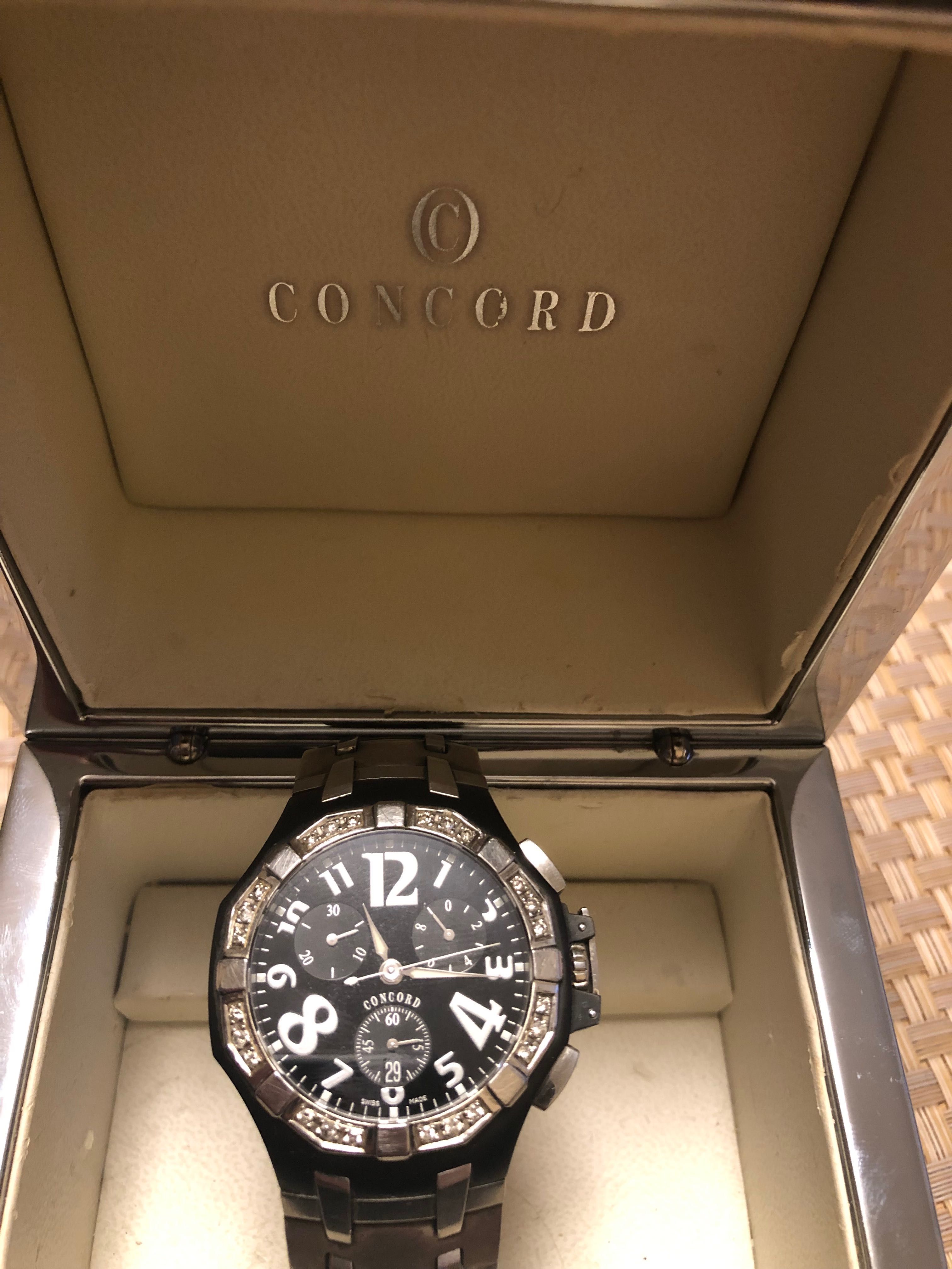 Часы мужские Concord 24 бриллианта