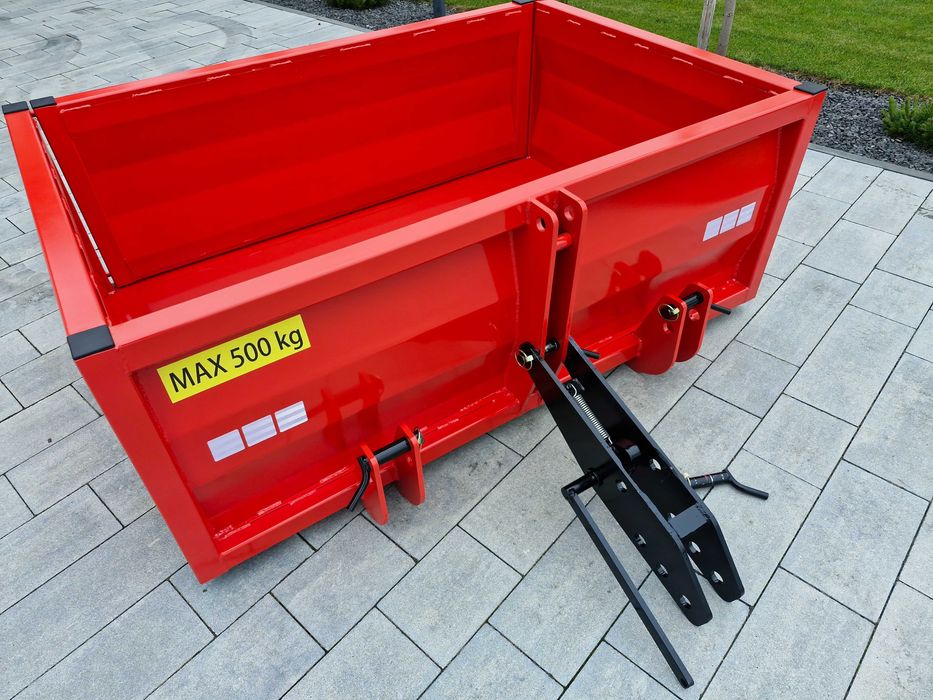 skrzynia transportowa na tył ciągnika tylny TUZ kiper mechaniczny