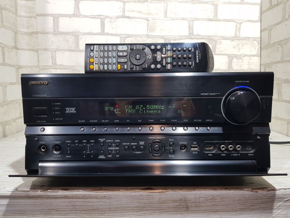 7.2 AV ресивер ONKYO TX-NR 808,*7x180 Вт,HDMI, LAN,3D, USB, б/у