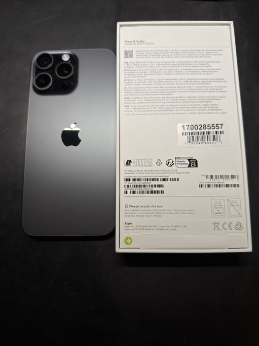 iPhone 16 PRO MAX 512GB preto