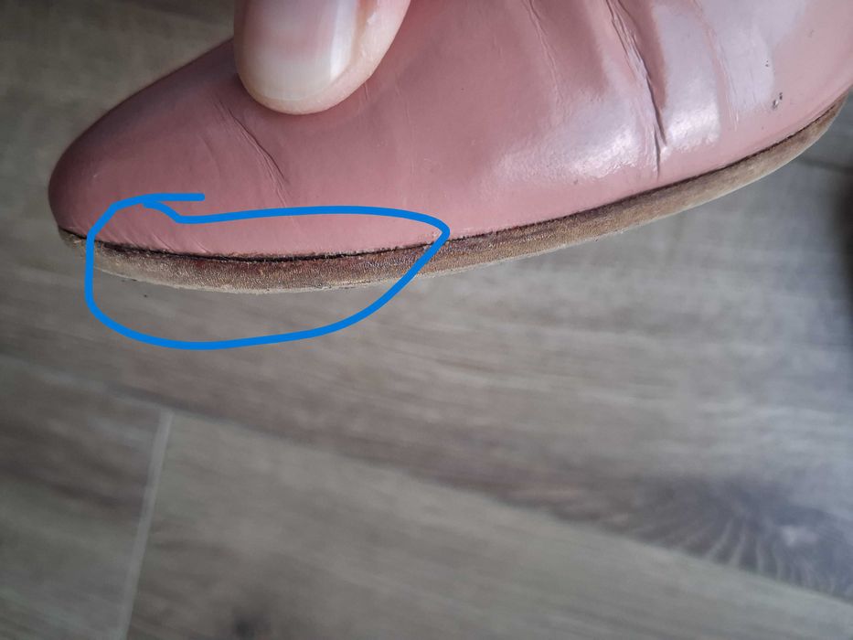 baleriny/ półbuty Mcarthur 36 pomarańczowe koralowy pudrowy róż