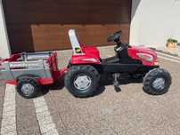 Traktorek na pedały Rolly Toys z przyczepą junior
