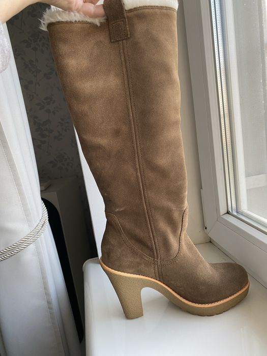 Сапоги натуральная замша зимние