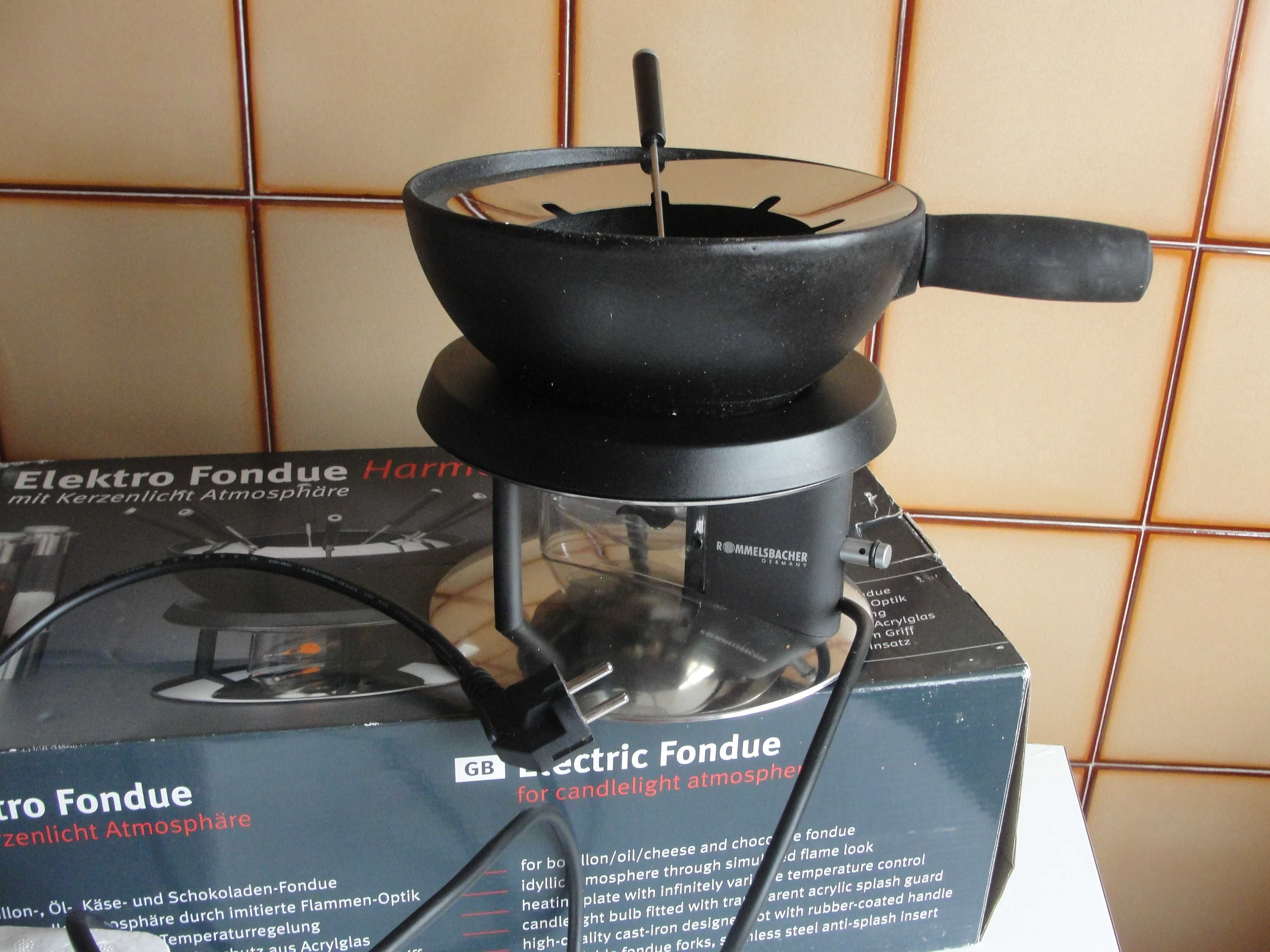 Harmonia Electro Fondue com atmosfera à luz de velas