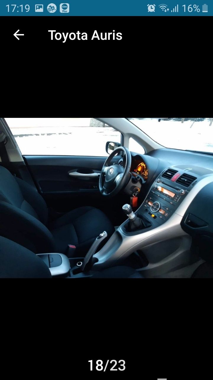 Toyota Auris 2009 poj.1.33 z gazem