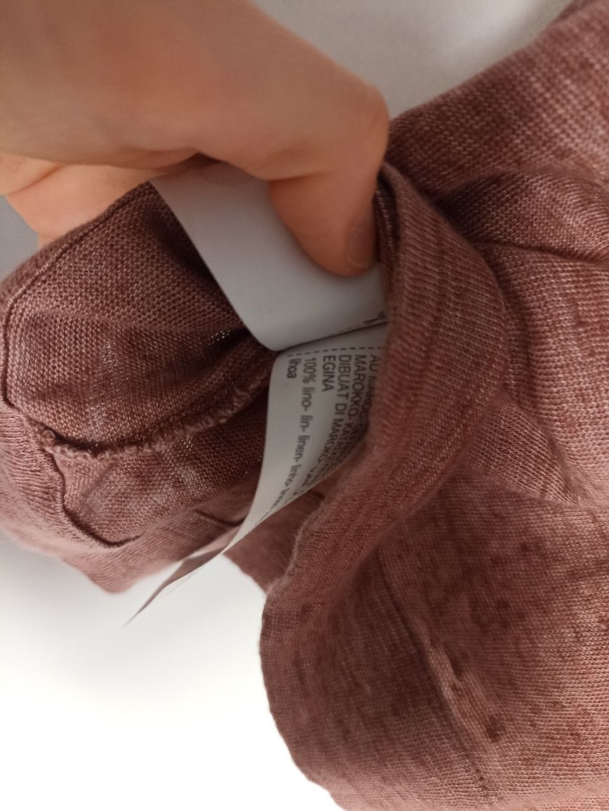 Lniana bluzka koszula Massimo Dutti Len 100% 34 XS