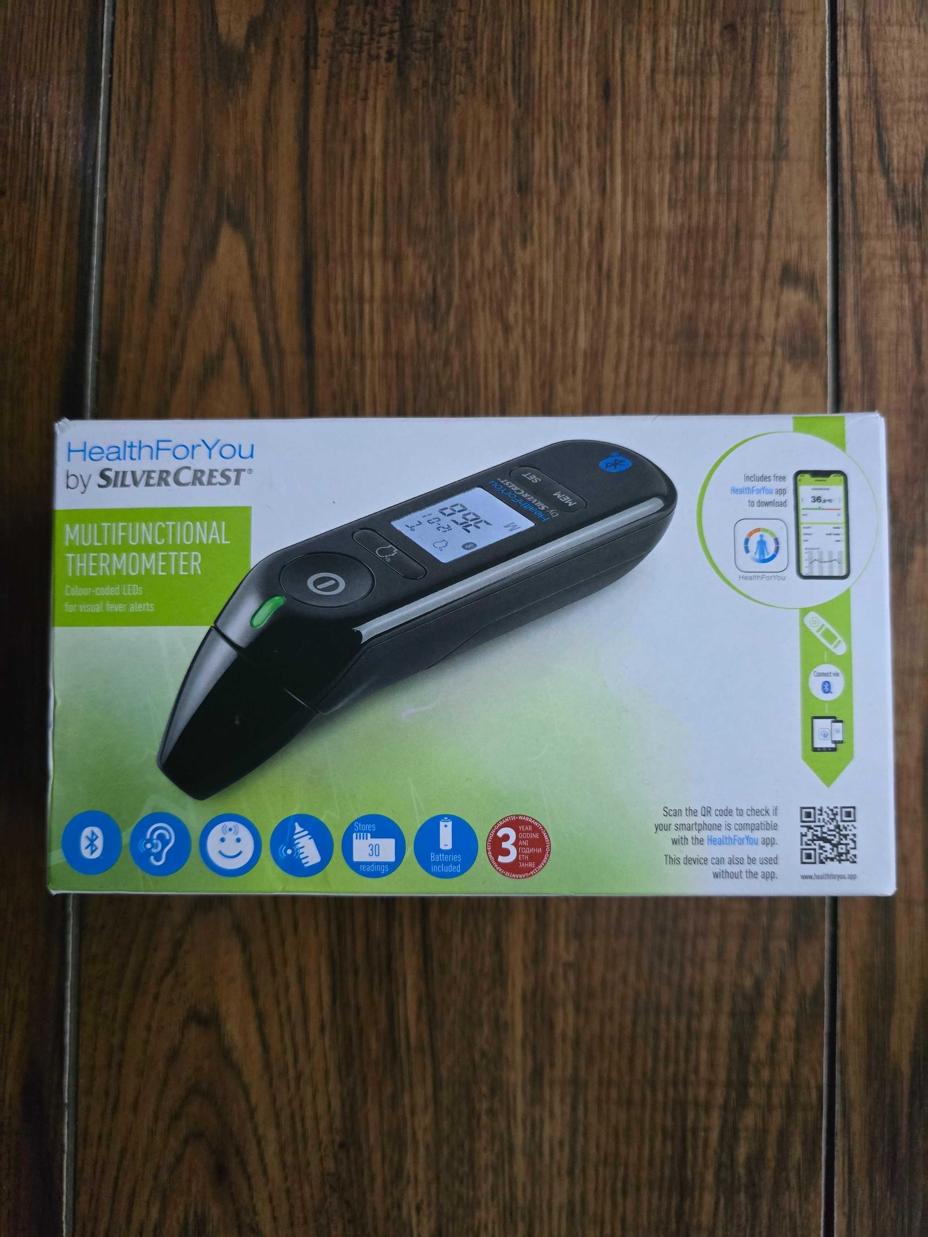 Termometr Medyczny bezdotykowy SILVERCREST SFT81 bluetooth Czarny