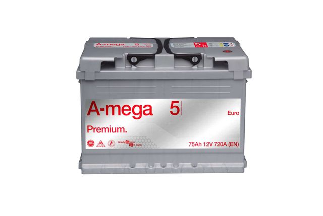 Akumulator Amega 74 75 Ah 720 A (EN) PREMIUM M5