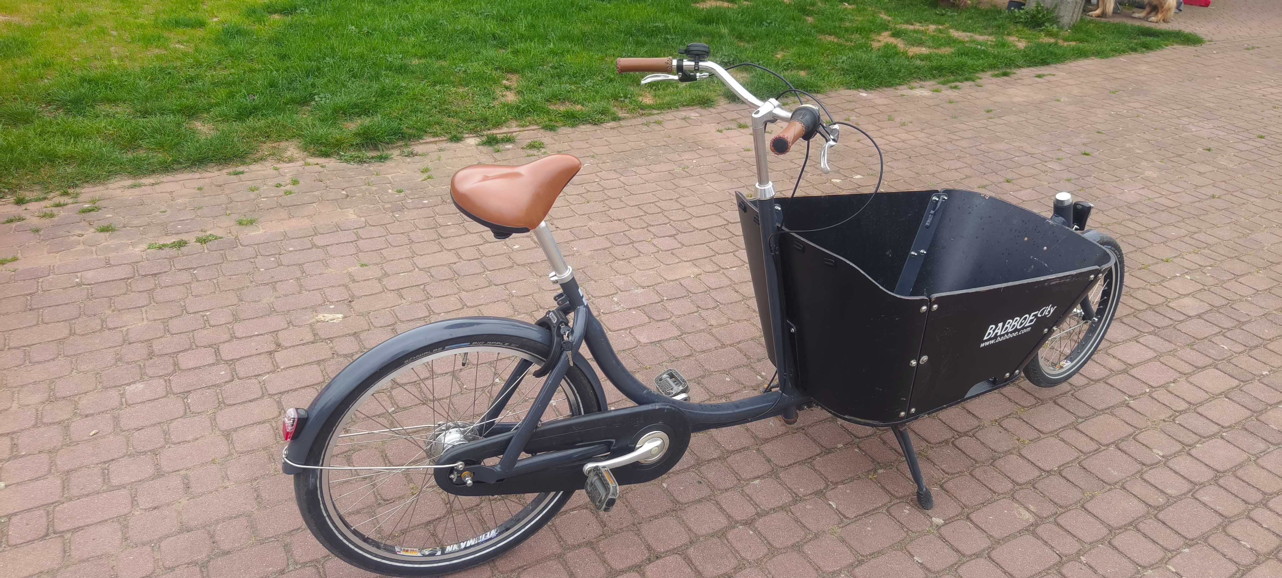 Babboe City – rower cargo dla dzieci  7 biegów osłona przeciwdeszczowa