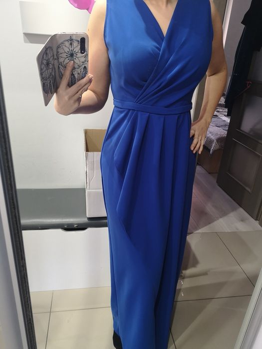 Sukienka hiszpanka czerwona.  Sukienka Długa chabrowa