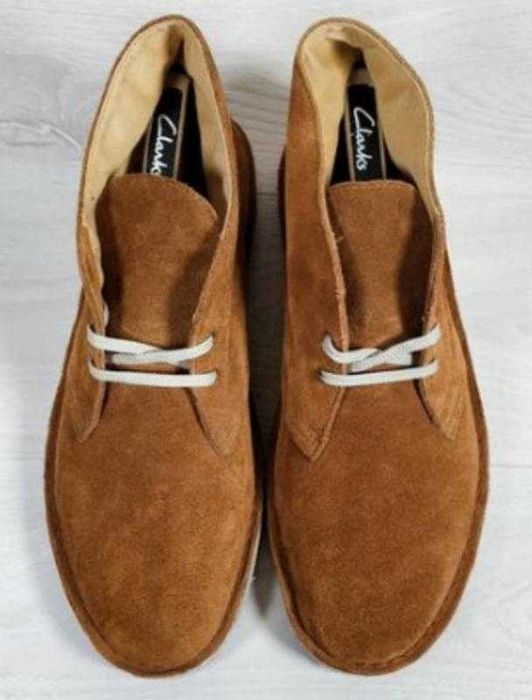 Замшеві чоловічі черевики дезерти Clarks desert boots Оригінал