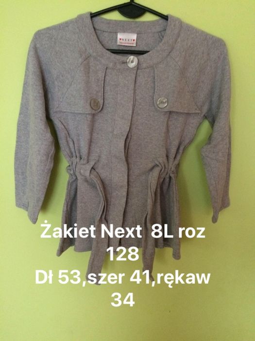Sprzedam nowy szary Żakiet Next  8L roz 128