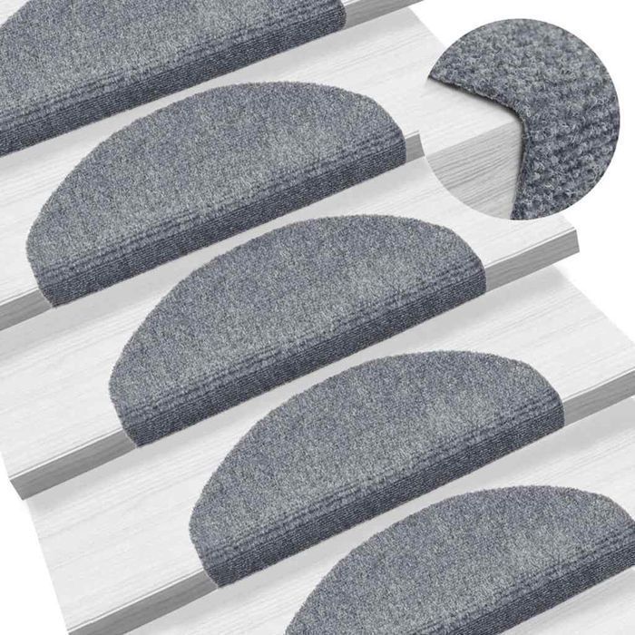 Vidaxl Maty Na Schody Samoprzylepne 30 Szt. Jasnoszary 65X21X4 Cm