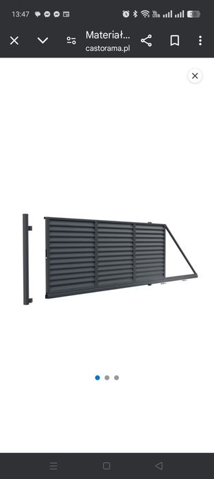 Brama przesuwna 4m + furtka 90 lewa Polbram Kreta Oda