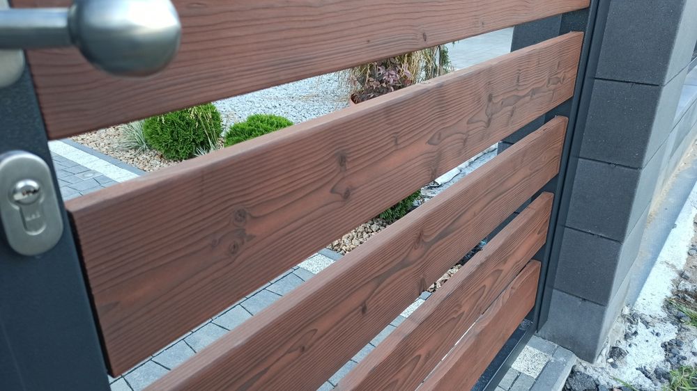 Płot rustykalny drewniany ogrodzenie shou sugi ban Yakisugi hand made