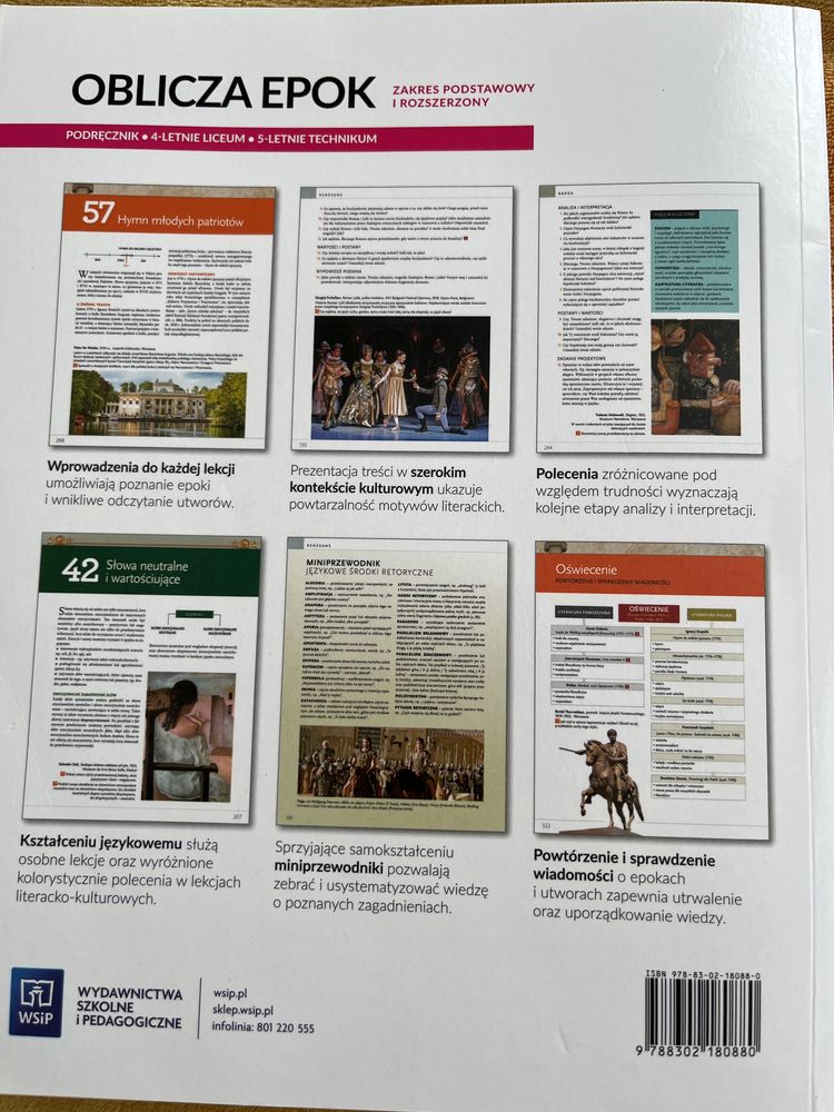 Język Polski klasa 1.2 Oblicza Epok podręcznik liceum i technikum WSIP