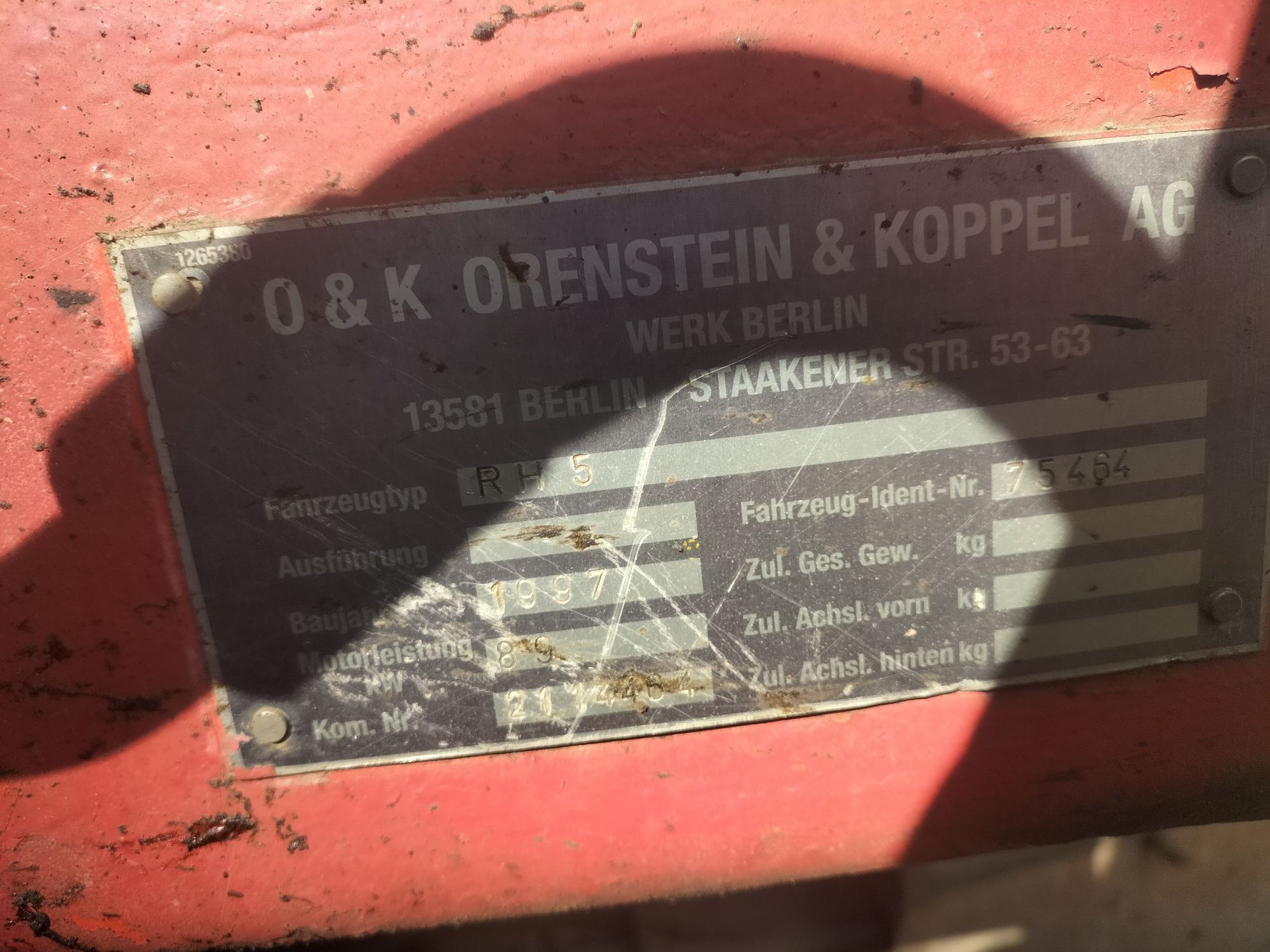 Гусеничный экскаватор O&K RH5