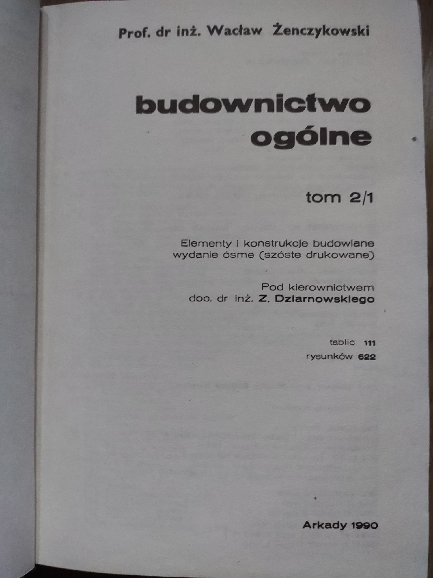 Budownictwo Ogólne tom 2/1 Wacław Żenczykowski