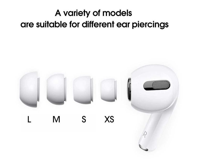 Пенные силиконовые амбушюры TWS Apple AirPods Pro Pro 2 MQD83 4 2 3