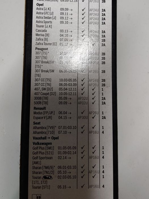 Escovas Bosh aerotwin novas