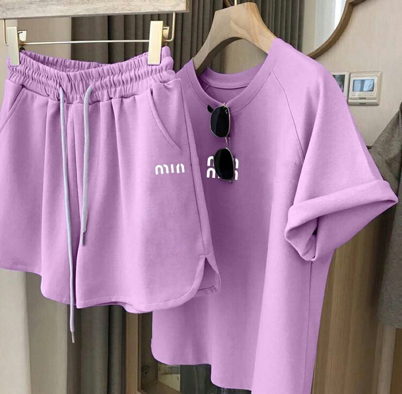 Літній костюм футболка плюс шорти Miu miu